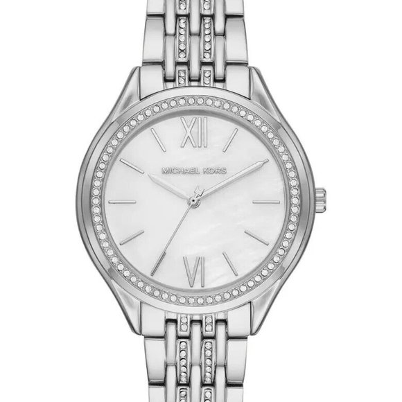 MICHAEL KORS Women's Mindy Crystal Bracelet Watch, 36mm - Picture 1 of 7